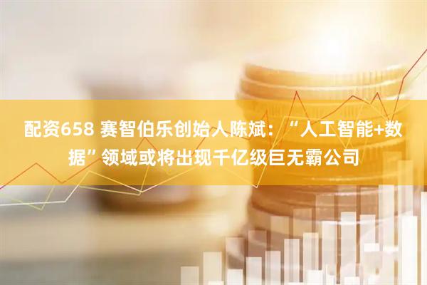 配资658 赛智伯乐创始人陈斌：“人工智能+数据”领域或将出现千亿级巨无霸公司